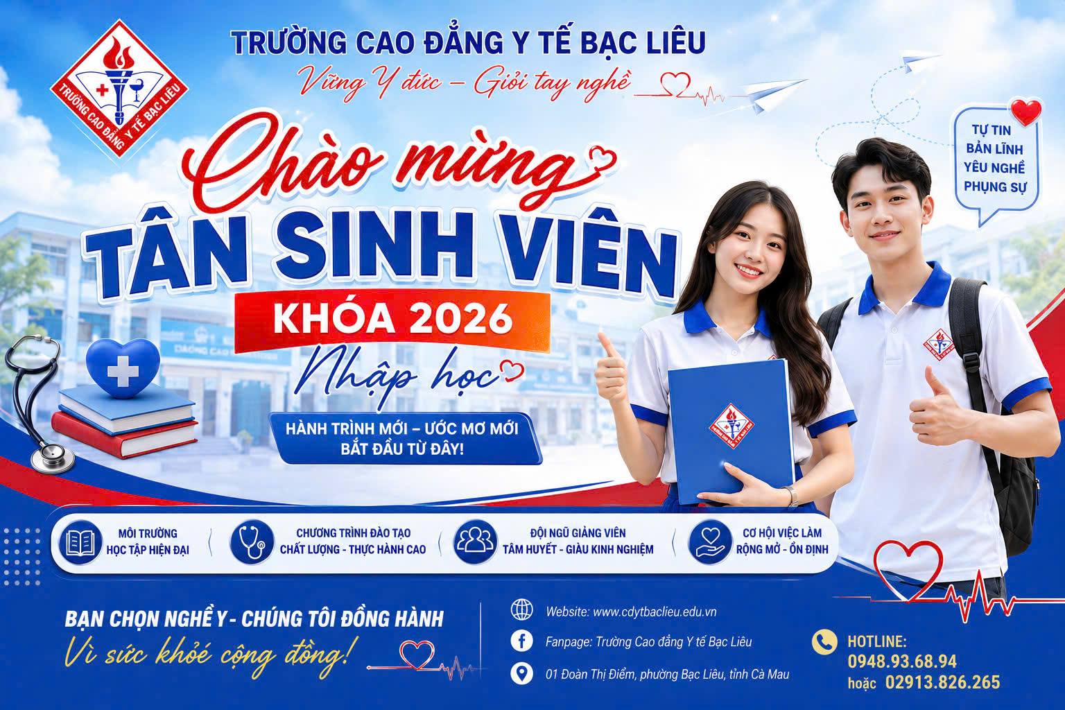 QUY TRÌNH NHẬP HỌC TÂN SINH VIÊN KHÓA 2026